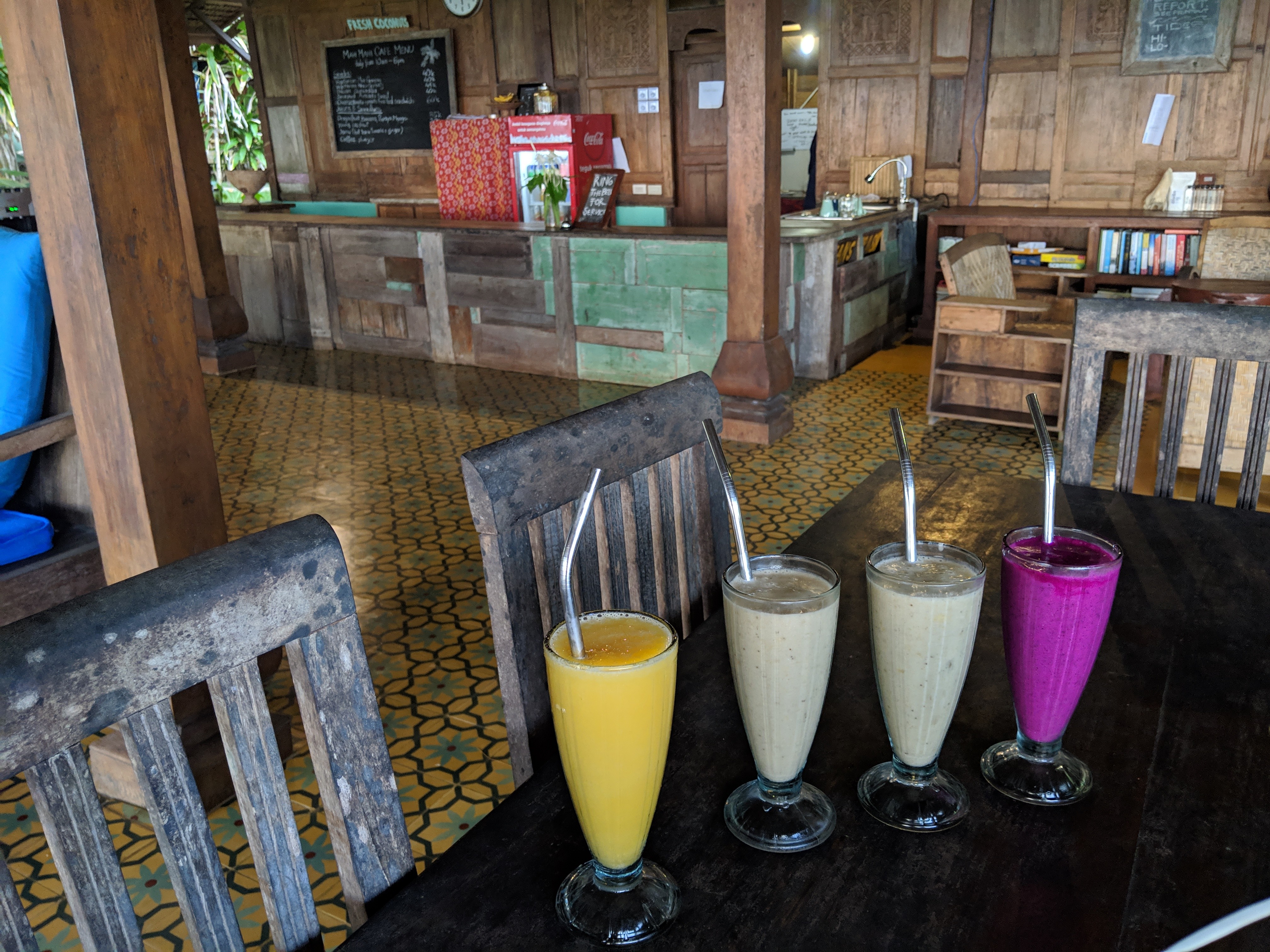 Mango, 2 x Banana, Dragonfruit